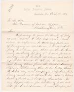 Pratt Forwards Vouchers for Recruitment of Students in July 1887