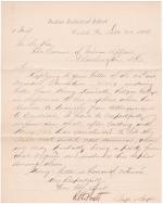 Pratt Returns Letter from Henry Kendall Requesting Transfer of Nephew