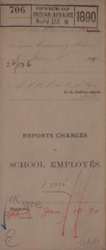 Descriptive Statement of Changes in School Employees and Application, January 1890