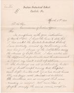 Inspection Report of James A. Cooper of the Carlisle Indian School