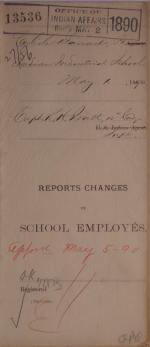 Descriptive Statement of Changes in School Employees, May 1890