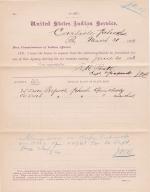 Requisition for Blanks and Blank Books, March 1893