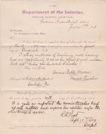 Annie Belle Moore's Application for Leave of Absence 