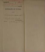 Estimate of Funds, Second Quarter 1894 Estimate of Funds, Second Quarter 1894