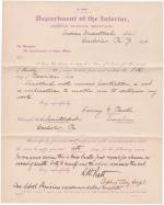 Fanny G. Paull's Application for Leave of Absence 