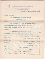 Request to Convene Board of Survey in January 1894