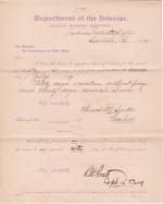 Florence M. Carter's Application for Leave of Absence and Annual Leave