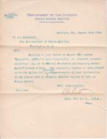 Cover Letter Forwarding Duplicate School Statistics Report for 1893