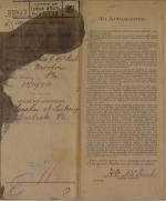 Application for Employment from Archibald G. McLeish