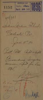 Report of Irregular Employees, December 1895 Report of Irregular Employees, December 1895