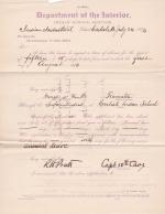 George W. Foulk's Application for Annual Leave of Absence 