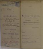 Requisition for Blanks and Blank Books, August 1896