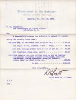 Request for Authority to Purchase Supplies for Repairs in 1899