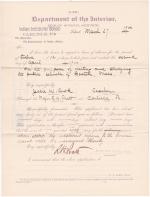 Jessie W. Cook's Application for Leave of Absence 