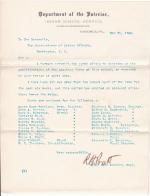 Cover Letter Covering Teachers Qualifications at Carlisle for 1900 Cover Letter Covering Teachers Qualifications at Carlisle for 1900