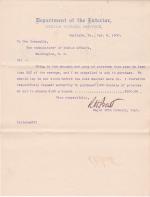 Request to Purchase 1000 Bushels of Potatoes in 1900