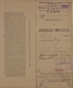 Corrected Report of Irregular Employees, August 1900