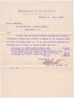 Request for Uniform and Other Supplies in 1901