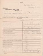 Application for Employment from Ida E. Wheelock