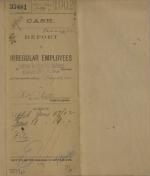 Report of Irregular Employees, May 1902