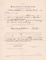 Agnes May Robbins's Application for Leave of Absence and Corrections on Previous Leaves of Absence