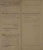Requisition for Stationery, April 1904