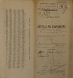 Report of Irregular Employees, June 1905