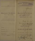 Requisition for Blanks and Blank Books, August 1905