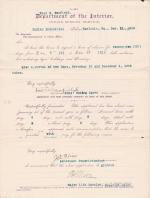 Fred W. Canfield's Application for Leave of Absence 
