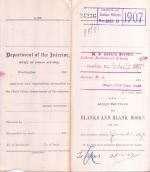 Requisition for Blanks and Blank Books, March 1907