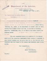 Request to Pay Students Labor Over Summer of 1907