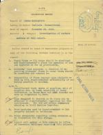 Inspection Report of James McLaughlin for November 1910
