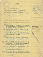 Inspection Report of James McLaughlin for November 1910 Inspection Report of James McLaughlin for November 1910
