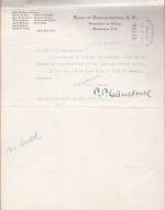 Request for 1914 Investigation Report by Philip P. Campbell