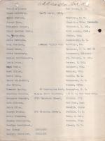 List of Student Addresses (Supplemental Report Exhibit A) Typed page with handwritten "Exhibit A" in top right corner