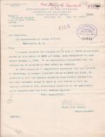 Resignation of Assistant Matron Anna Grove Resignation of Assistant Matron Anna Grove