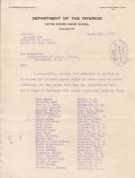 Returned Students List for March 1909