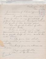 Request for Enrollment of Son of Mrs. S. M. Bruce
