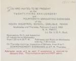 Invitation to the 1902 Commencement Exercises