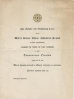 Invitation to the 1910 Commencement Exercises