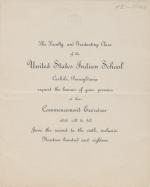 Invitation to the 1918 Commencement Exercises
