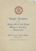 1910 Program for the Annual Reception of the YMCA and YWCA