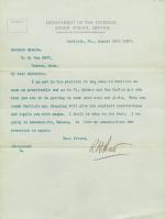 Antonio Apache Requested to Come to Carlisle for Recruiting Instructions in 1897