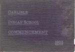 1903 Commencement Program