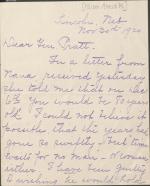 Allison Birthday Wishes to Pratt Allison Birthday Wishes to Pratt, 1920