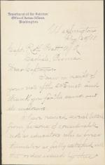 Atkins Informs Pratt of Support for Indian Language Policy Atkins Informs Pratt of Support for Indian Language Policy, 1888