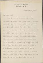 Abbott Writes Regarding Lecture Availability Abbott Writes Regarding Lecture Availability, 1894