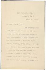 Abbott Request Dinner Meeting with Pratt Abbott Request Dinner Meeting with Pratt, 1894