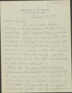 Allen Updates Pratt on Report Progress Allen Updates Pratt on Report Progress, 1904