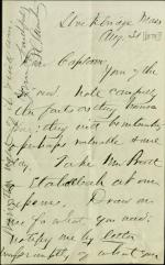 Armstrong Authorizing Travel Expenses for Pratt Armstrong Authorizing Travel Expenses for Pratt, 1878